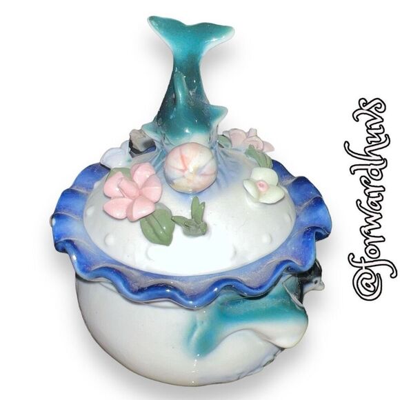 Ceramic Dolphin Trinket Box | No Damage | EUC - Picture 3 of 11